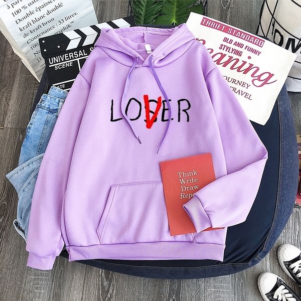 women's cartoon funny hoodies long sleeve hooded loser lover sweatshirts fleece pullovers femme harajuku school girls 2xl 201029, Black
women's cartoon funny hoodies long sleeve hooded loser lover sweatshirts fleece pullovers femme harajuku school girls 2xl 201029, Black