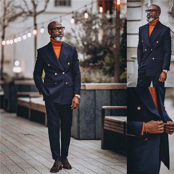 2 pieces black men suits cotton handsome custom made man suits tuxedos peaked large lapel blazer formal business coat+pant, Black;gray 
2 pieces black men suits cotton handsome custom made man suits tuxedos peaked large lapel blazer formal business coat+pant, Black;gray