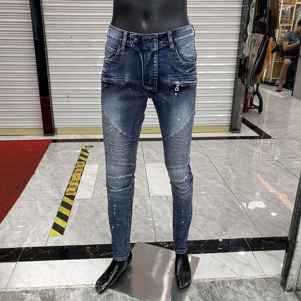 luxurys designer mens jeans face mark design slim-leg jeans classic patch vintage hole fashion mens jeans biker causal hip hop denim pants, Blue
luxurys designer mens jeans face mark design slim-leg jeans classic patch vintage hole fashion mens jeans biker causal hip hop denim pants, Blue
