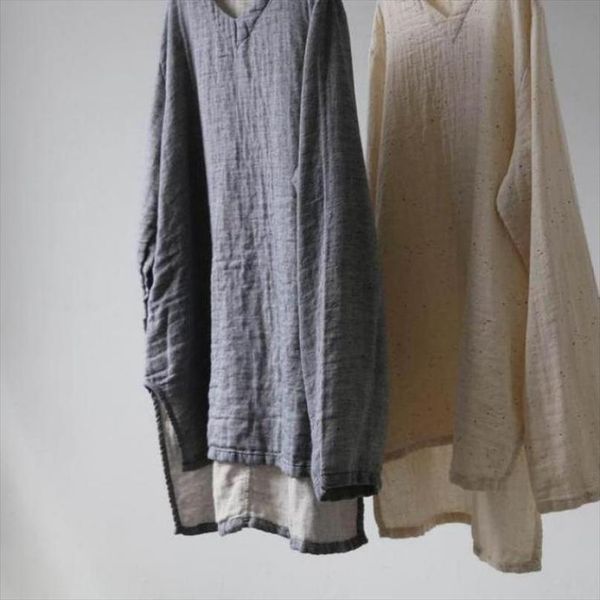 uswmie 2020 spring chinese style simple v neck casual long sleeve portability women blouses solid color color point loose, White
uswmie 2020 spring chinese style simple v neck casual long sleeve portability women blouses solid color color point loose, White