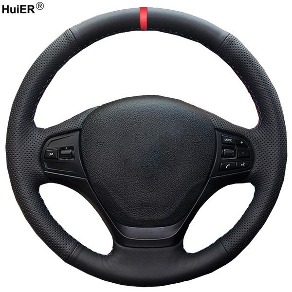 huier hand sewing car steering wheel cover red marker for f30 316i 320i 328i non-slip car styling interior accessories parts
huier hand sewing car steering wheel cover red marker for f30 316i 320i 328i non-slip car styling interior accessories parts