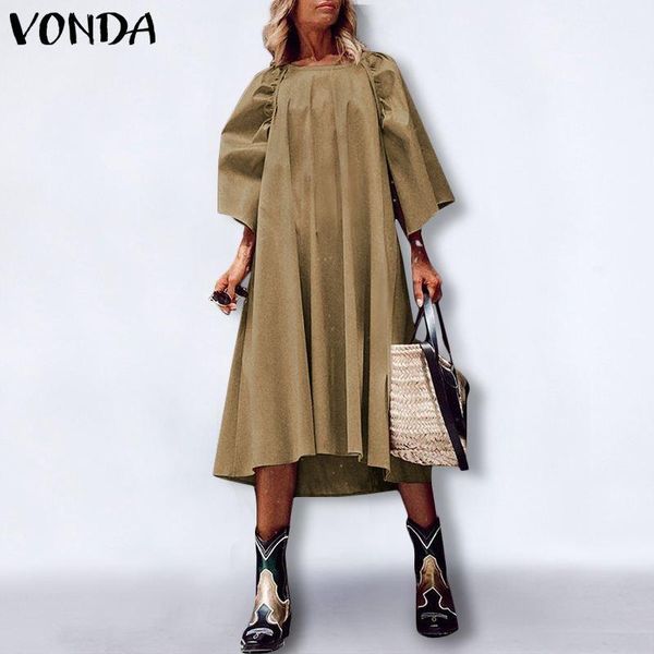 vonda women dress autumn holiday pleated dresses 2021 bohemian casual solid beach sundress femme ladies party robe s-5xl, Black;gray
vonda women dress autumn holiday pleated dresses 2021 bohemian casual solid beach sundress femme ladies party robe s-5xl, Black;gray