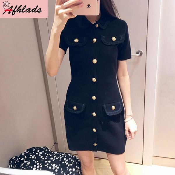 small fragrance peter pan collar dress female 2020 spring and summer ladies slim thin single-breasted short sleeve mini dress, White;black
small fragrance peter pan collar dress female 2020 spring and summer ladies slim thin single-breasted short sleeve mini dress, White;black
