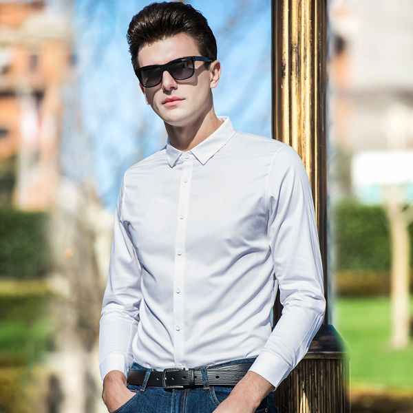 2020 brand new spring summer men's shirt long sleeve solid color shirt for male casual joker shirt, White;black
2020 brand new spring summer men's shirt long sleeve solid color shirt for male casual joker shirt, White;black