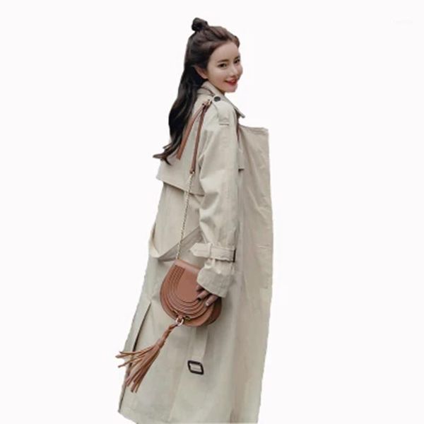 2020 new style women double breasted casual trench coat spring autumn female long mujer windbreaker lady with belt coat f7461, Tan;black
2020 new style women double breasted casual trench coat spring autumn female long mujer windbreaker lady with belt coat f7461, Tan;black