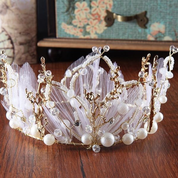 bride headdress high end atmosphere forest super fairy wedding dress accessories crown, Silver
bride headdress high end atmosphere forest super fairy wedding dress accessories crown, Silver