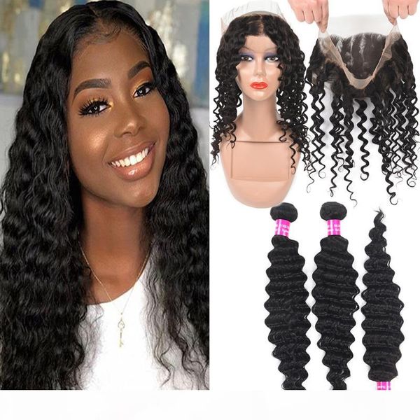 brazilian human hair bundles with 360 full lace closure deep kinky curly water wave loose straight with 360 full lace closure pre plucked, Black
brazilian human hair bundles with 360 full lace closure deep kinky curly water wave loose straight with 360 full lace closure pre plucked, Black