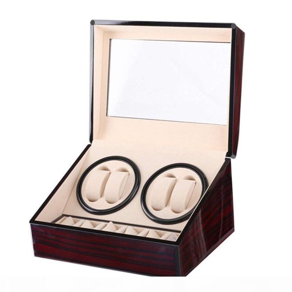 6+4 automatic watch winder box pu leather watch winding winder storage box collection display double head silent motor, Black;blue
6+4 automatic watch winder box pu leather watch winding winder storage box collection display double head silent motor, Black;blue