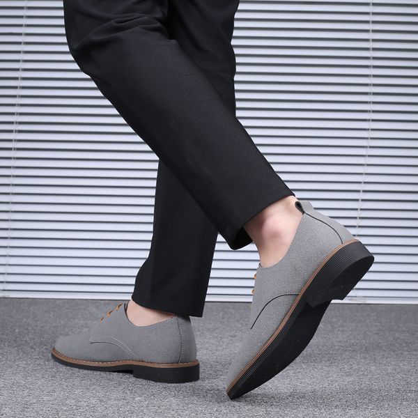 suede leather soft shoes men loafers oxfords casual male formal shoes spring lace-up style men's shoes 201009, Black
suede leather soft shoes men loafers oxfords casual male formal shoes spring lace-up style men's shoes 201009, Black