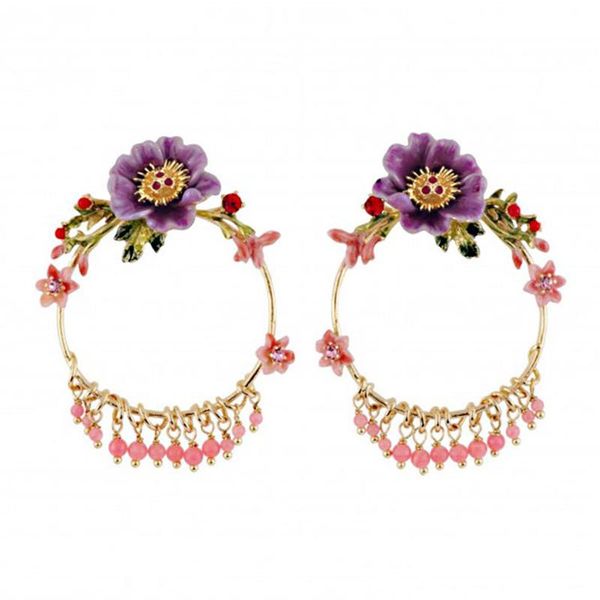 dangle & chandelier exaggerated circle earrings for female europe and america purple flower tassel jewelry luxury enamel plated earings, Silver
dangle & chandelier exaggerated circle earrings for female europe and america purple flower tassel jewelry luxury enamel plated earings, Silver