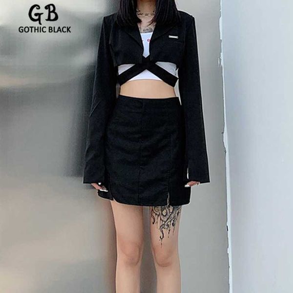 gothblack fashion neck long sleeve solid color suit jacket women hollow out splice button slim coat female y2k streetwear, White;black
gothblack fashion neck long sleeve solid color suit jacket women hollow out splice button slim coat female y2k streetwear, White;black