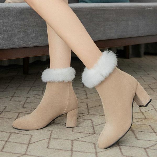sianie tianie nubuck winter warm plush fur boots furry ankle zipper booties for woman elegent ladies high heels boots snow1, Black
sianie tianie nubuck winter warm plush fur boots furry ankle zipper booties for woman elegent ladies high heels boots snow1, Black
