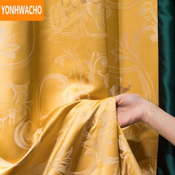 custom curtains luxury modern european classical jacquard gold yellow cloth blackout curtain tulle drape n989
custom curtains luxury modern european classical jacquard gold yellow cloth blackout curtain tulle drape n989