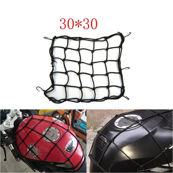 30x30 cm motorcycle suitcase net cargo rope for helmet storage bag twine holder tank mesh adjustable 6 hook
30x30 cm motorcycle suitcase net cargo rope for helmet storage bag twine holder tank mesh adjustable 6 hook