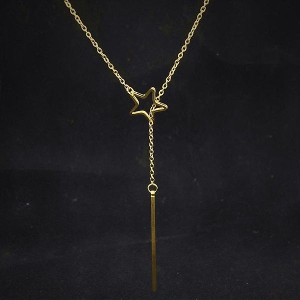 star stick necklaces pendants for women simple design necklace stylish stainless steel jewelry party gift, Golden;silver
star stick necklaces pendants for women simple design necklace stylish stainless steel jewelry party gift, Golden;silver