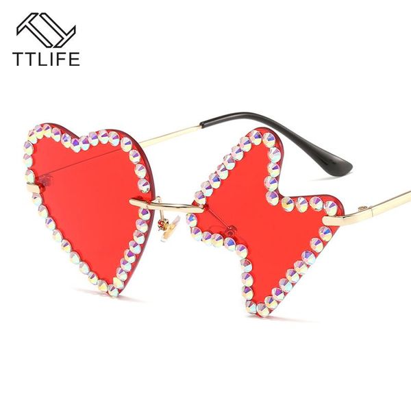 ttlife heart sunglasses for women fashion glasses candy color eyeglasses rhinestone steampunk sun glasses feminino, White;black
ttlife heart sunglasses for women fashion glasses candy color eyeglasses rhinestone steampunk sun glasses feminino, White;black