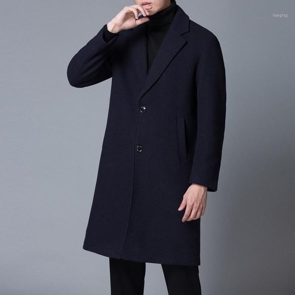 men's new winter wool woolen cloth coat long coat of cultivate morality leisure trench male pure color suit1, Black
men's new winter wool woolen cloth coat long coat of cultivate morality leisure trench male pure color suit1, Black