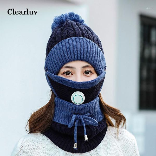 women's autumn and winter woolen knitted hat three-piece warmth plus velvet thickening cycling ear protection travel indoor wear1, Blue;gray
women's autumn and winter woolen knitted hat three-piece warmth plus velvet thickening cycling ear protection travel indoor wear1, Blue;gray