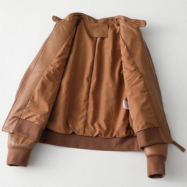 autumn spring sheepskin coat female korean short streetwear genuine leather jacket women winter 100% real leather coat 17, Black
autumn spring sheepskin coat female korean short streetwear genuine leather jacket women winter 100% real leather coat 17, Black