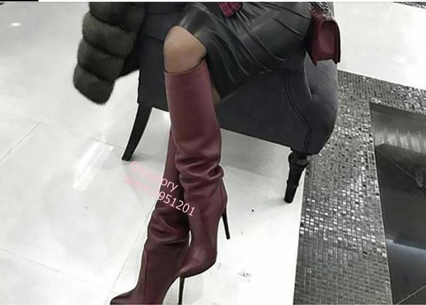 women stiletto knee high boots black pointed toe fall outside shoes thin high heel winter long boots drop sip
women stiletto knee high boots black pointed toe fall outside shoes thin high heel winter long boots drop sip