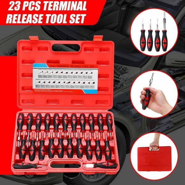 professional hand tool sets 23pcs car universal terminal release set removal remover automotive wiring crimp connector pin extractor kit
professional hand tool sets 23pcs car universal terminal release set removal remover automotive wiring crimp connector pin extractor kit
