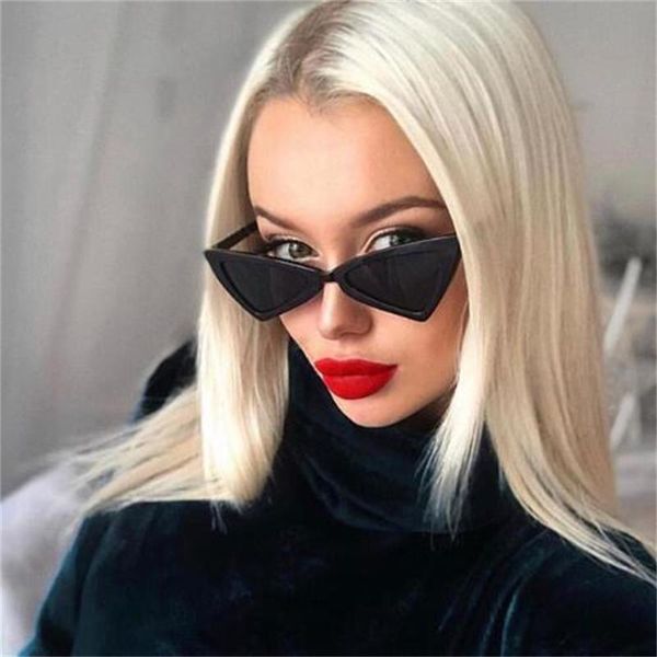 sunglasses fashion classic retro lady cat eye small frame triangle plastic sun glasses female, White;black
sunglasses fashion classic retro lady cat eye small frame triangle plastic sun glasses female, White;black