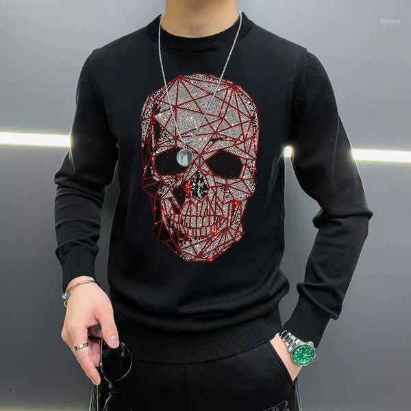 winter new men's sweater casual o-neck drill skull star pattern street fitness warm plus size 20211, White;black
winter new men's sweater casual o-neck drill skull star pattern street fitness warm plus size 20211, White;black