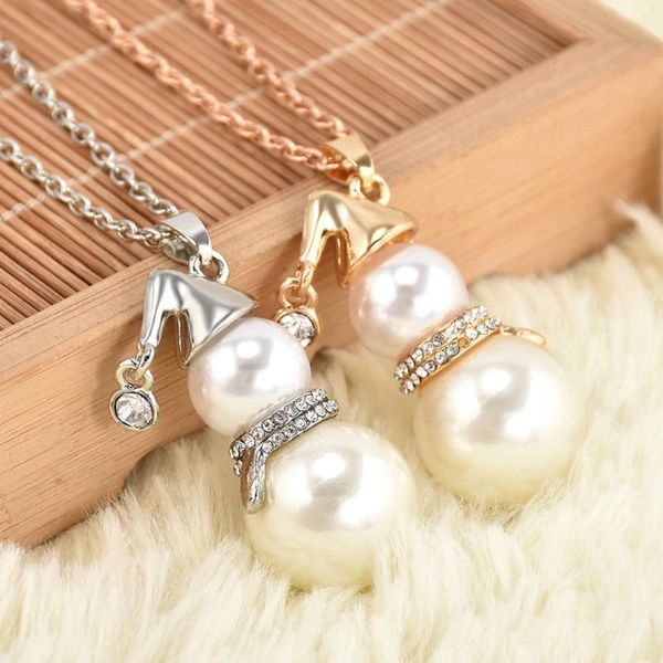 hanging pendant new year gift fashion cute christmas snowman pearl necklace women long sweater chain necklace jewelry gift, Silver
hanging pendant new year gift fashion cute christmas snowman pearl necklace women long sweater chain necklace jewelry gift, Silver