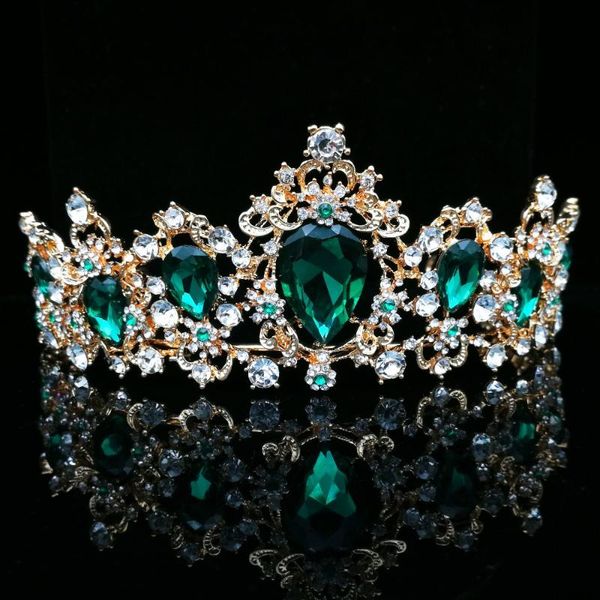 baroque vintage green royal tiara crowns bride blue red queen crown gold bridal headband wedding tiara for women hair jewelry, Golden;silver
baroque vintage green royal tiara crowns bride blue red queen crown gold bridal headband wedding tiara for women hair jewelry, Golden;silver