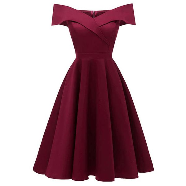 burgundy cocktail dress 2021 off the shoulder short sleeves graduation celebrity dresses elegant fashion party gowns robe de soriee, Black
burgundy cocktail dress 2021 off the shoulder short sleeves graduation celebrity dresses elegant fashion party gowns robe de soriee, Black