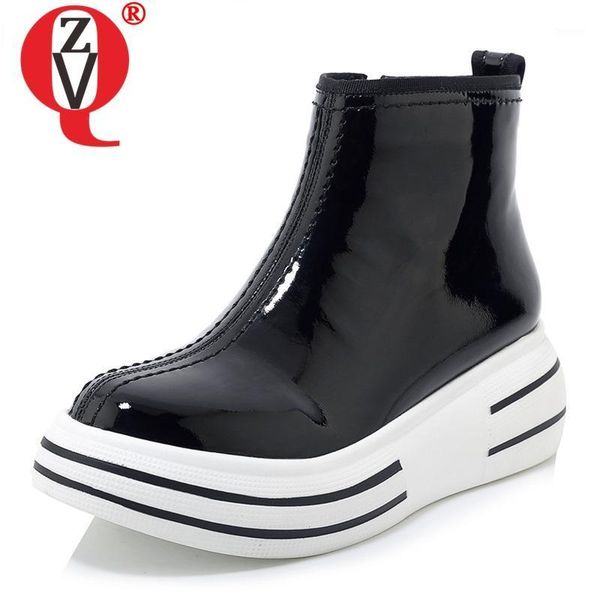 zvq woman shoes winter new concise genuine leather ankle boots outdoor comfortable high heels platform zip shoes1, Black
zvq woman shoes winter new concise genuine leather ankle boots outdoor comfortable high heels platform zip shoes1, Black