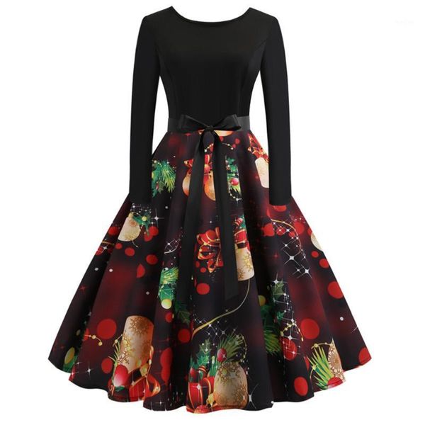 print vintage dress women long sleeve winter dress elegant swing party dresses robe femme casual christmas costumes1, Black;red
print vintage dress women long sleeve winter dress elegant swing party dresses robe femme casual christmas costumes1, Black;red