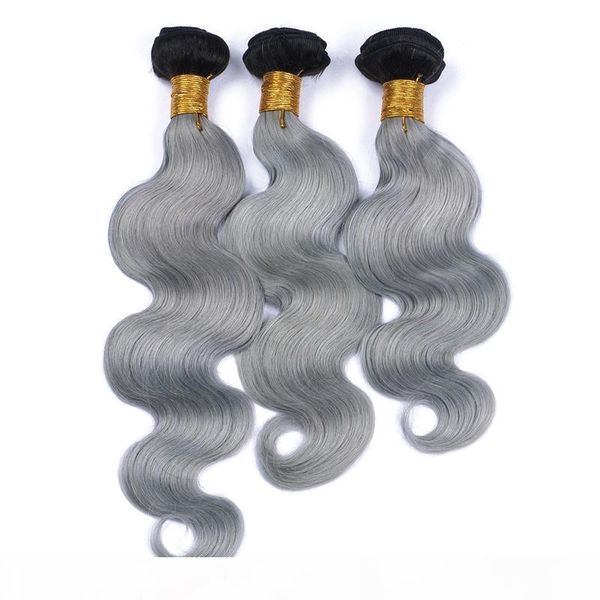 1b grey ombre virgin peruvian human hair 3pcs body wave hair extensions dark roots silver grey ombre peruvian human hair weave bundles, Black
1b grey ombre virgin peruvian human hair 3pcs body wave hair extensions dark roots silver grey ombre peruvian human hair weave bundles, Black