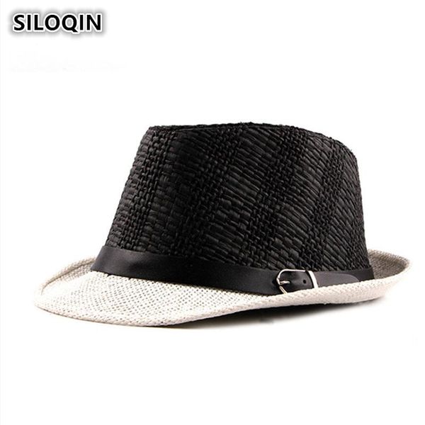 wide brim hats siloqin british fashion straw for men and women summer breathable fedoras jazz hat brandstrend beach, Blue;gray
wide brim hats siloqin british fashion straw for men and women summer breathable fedoras jazz hat brandstrend beach, Blue;gray