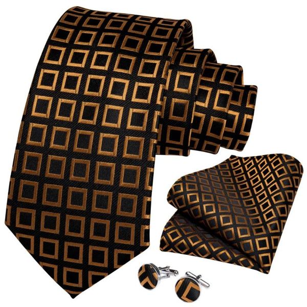 bow ties men tie gold black plaid novelty design silk wedding for handky cufflink gift set dibangu party business sjt-7303, Black;gray
bow ties men tie gold black plaid novelty design silk wedding for handky cufflink gift set dibangu party business sjt-7303, Black;gray