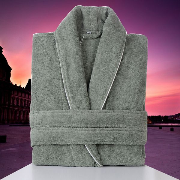 men luxury bathrobe 100% cotton long bath robe kimono bathrobe male dressing gown badjas lovers sleepwear peignoir homme 201109, Black;brown
men luxury bathrobe 100% cotton long bath robe kimono bathrobe male dressing gown badjas lovers sleepwear peignoir homme 201109, Black;brown