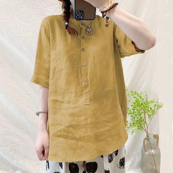 fashion summer shirts women's button down blouses 2020 zanzea casual short sleeve blusas female o neck solid tunic plus size, White
fashion summer shirts women's button down blouses 2020 zanzea casual short sleeve blusas female o neck solid tunic plus size, White