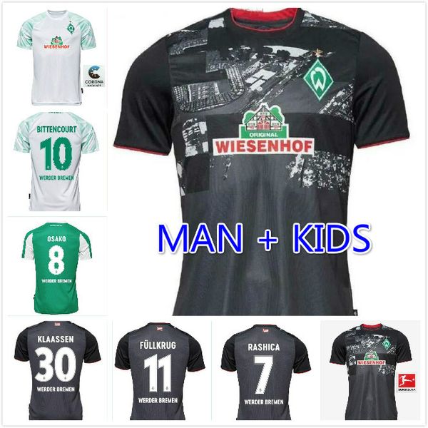 2020 2021 sv werder bremen third soccer jerseys kit 20 21 away friedl klaassen selke rashica bartels werder bremen home football shirts, Black;yellow
2020 2021 sv werder bremen third soccer jerseys kit 20 21 away friedl klaassen selke rashica bartels werder bremen home football shirts, Black;yellow