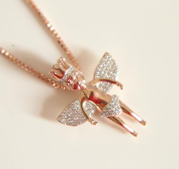 chains rose gold /gold color necklace with box chain cubic zirconia crowned angel pendant necklaces hip hop jewelry for men, Silver
chains rose gold /gold color necklace with box chain cubic zirconia crowned angel pendant necklaces hip hop jewelry for men, Silver