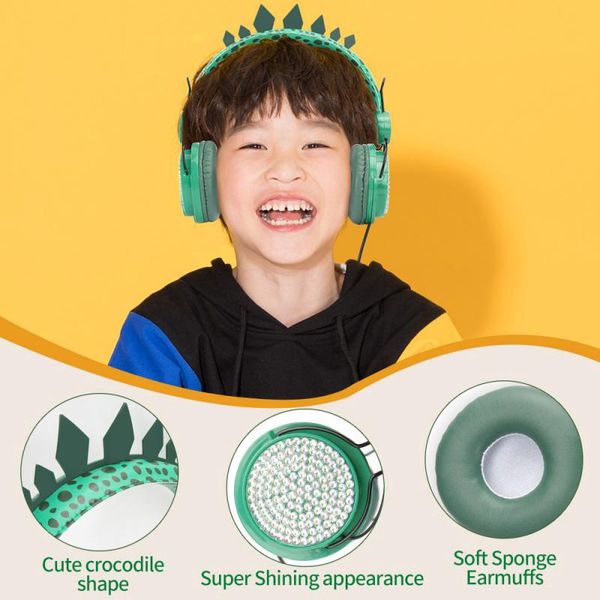dinosaur kids headphone headphones wired headsets earphones 3.5mm over-ear earphone for learning gift
dinosaur kids headphone headphones wired headsets earphones 3.5mm over-ear earphone for learning gift
