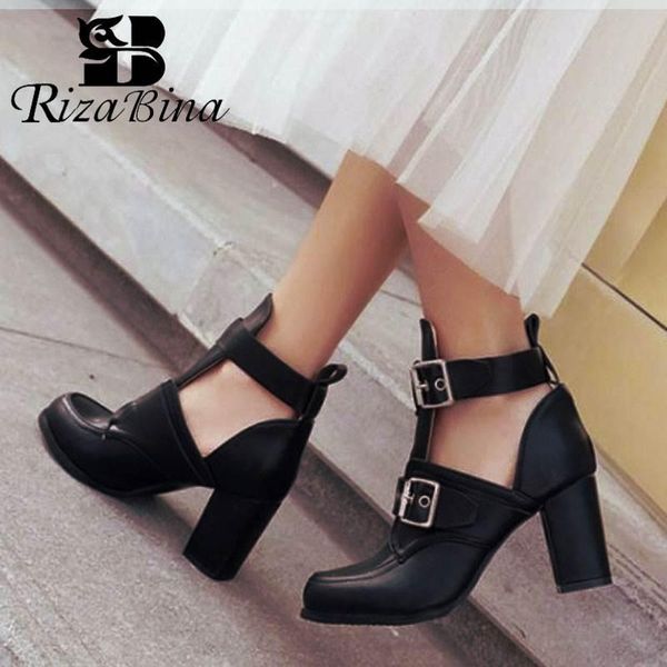 rizabina autumn ankle boots for women high heels short boots casual buckle side hollow fashion party shoes women size 32-43, Black
rizabina autumn ankle boots for women high heels short boots casual buckle side hollow fashion party shoes women size 32-43, Black