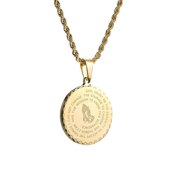 gold silver mens charm fashion necklace stainless steel jewelry bible round pendant necklace hip hop micro rock men chain necklaces for men
gold silver mens charm fashion necklace stainless steel jewelry bible round pendant necklace hip hop micro rock men chain necklaces for men