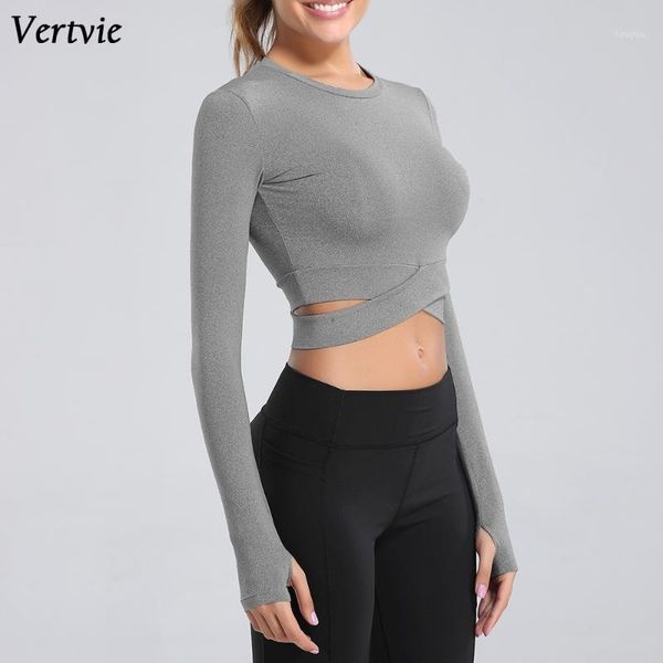 yoga outfits vertvie women long sleeve running shirts exposed navel t-shirts solid sports quick dry fitness gym crop 1, White;red
yoga outfits vertvie women long sleeve running shirts exposed navel t-shirts solid sports quick dry fitness gym crop 1, White;red