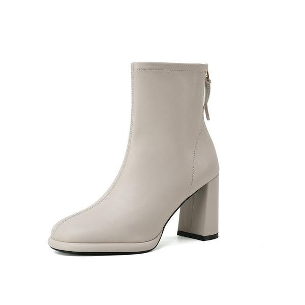 genuine leather back zipper women boots square toe thick high heels ankle boots woman wedding office lady shoes woman, Black
genuine leather back zipper women boots square toe thick high heels ankle boots woman wedding office lady shoes woman, Black