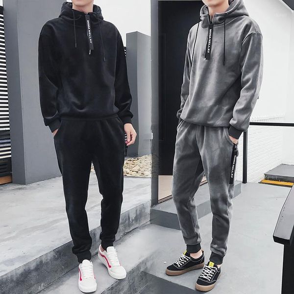 new men clothing autumn and winter 2020 korean fashion double-sided fleece hooded men's sweater thickened sports two-piece suit1, Gray
new men clothing autumn and winter 2020 korean fashion double-sided fleece hooded men's sweater thickened sports two-piece suit1, Gray