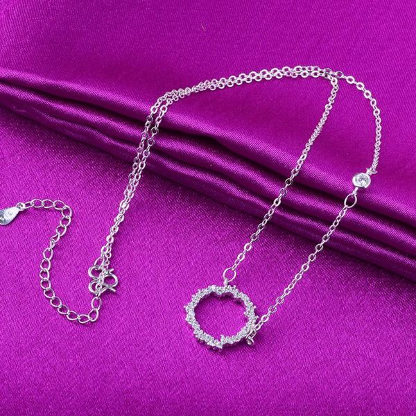 women fashion alloy wedding anniversary jewelry simple clavicle circle ring plated elegant gift pendant necklace, Silver
women fashion alloy wedding anniversary jewelry simple clavicle circle ring plated elegant gift pendant necklace, Silver