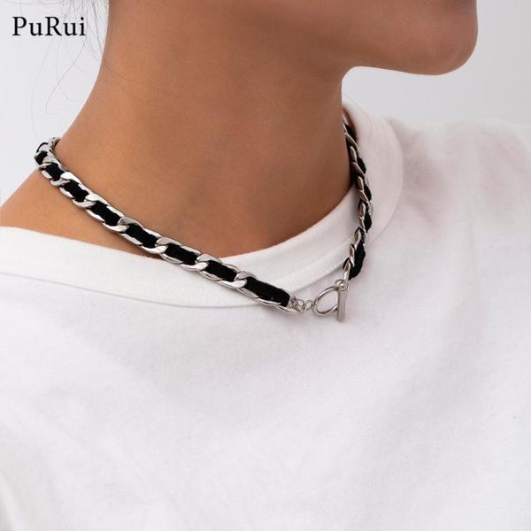 chokers punk style stainless steel choker necklace 2021 korean flannel necklaces for men women cross chain neck jewelry collier femme, Golden;silver
chokers punk style stainless steel choker necklace 2021 korean flannel necklaces for men women cross chain neck jewelry collier femme, Golden;silver