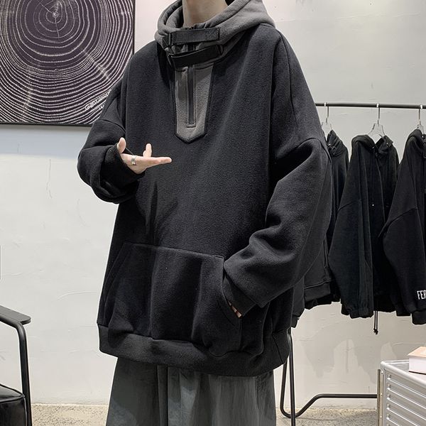 2021 kong ins hong stylish nightgown with hood sports male pullover spring and fall in fashion couple wear casual versatile hoodie qg5z, Black;brown
2021 kong ins hong stylish nightgown with hood sports male pullover spring and fall in fashion couple wear casual versatile hoodie qg5z, Black;brown