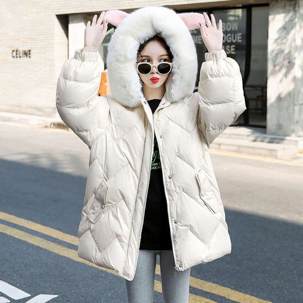 winter padded et clothing korean cotton pregnant women's mid long thickened hooded mao collar xf-2107, White
winter padded et clothing korean cotton pregnant women's mid long thickened hooded mao collar xf-2107, White