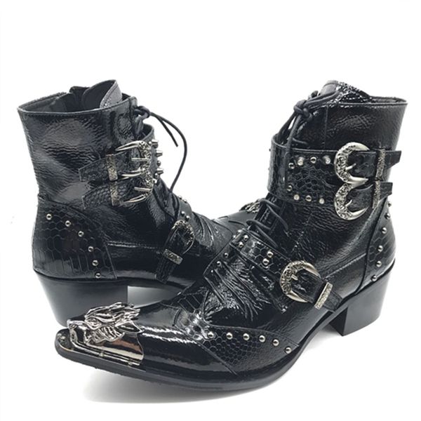 2020 rubber shoes leather boots h9s6, Black